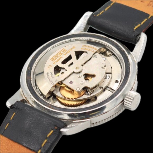 Vintage 35mm Bulova 386-4 Devil Diver Men\'s Automatic Wristwatch 11 ALACD Steel